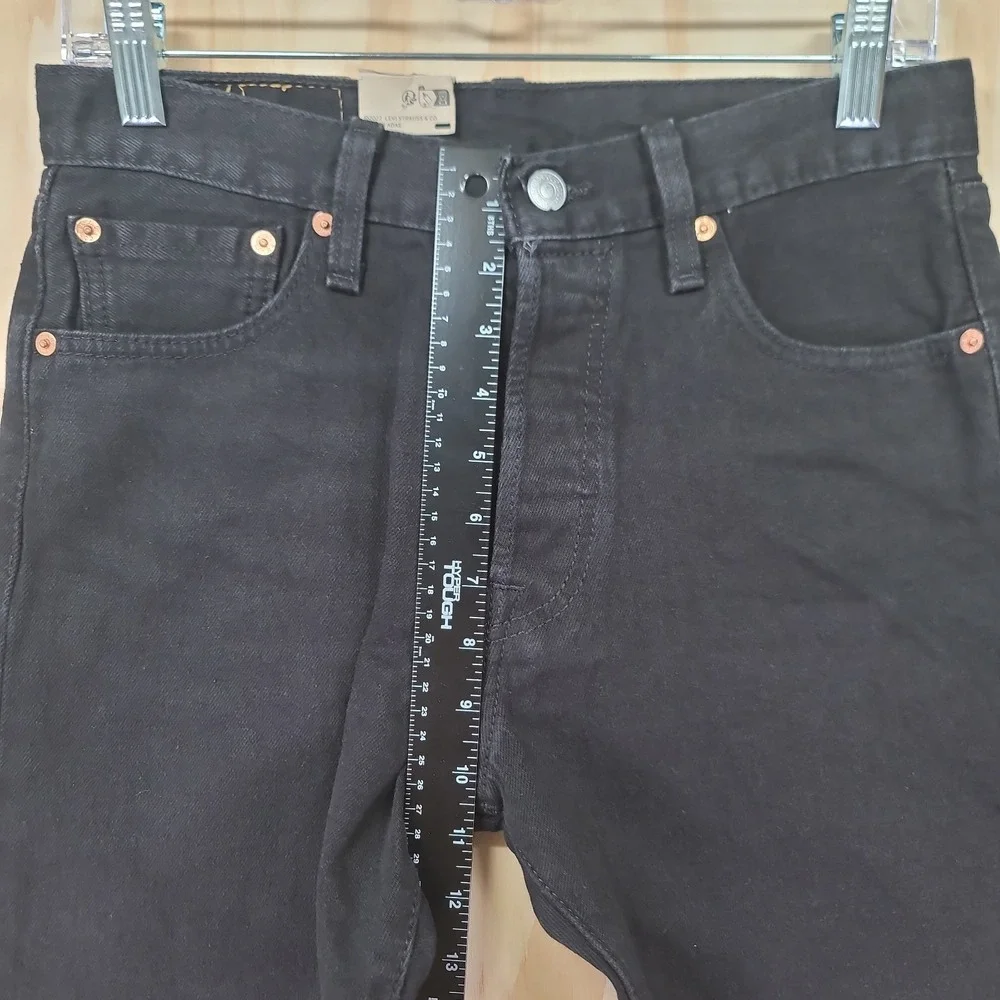 Levis Strauss 501 Denim Jean Shorts‎ Mens 30x9 Black 